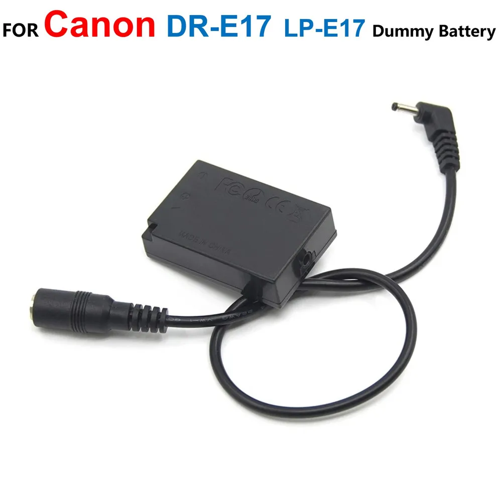 

DR-E17 DR E17 DC Coupler LP E17 LP-E17 Dummy Battery Adapter Charger For Canon CA-PS700 EOS M3 M5 M6 EOS-M5 EOS-M6