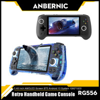 ANBERNIC RG556 Retro Handheld Game Console 5.48 Inch AMOLED Large Screen BT5 Android 13 System 1080*1920 Resolution Video Player