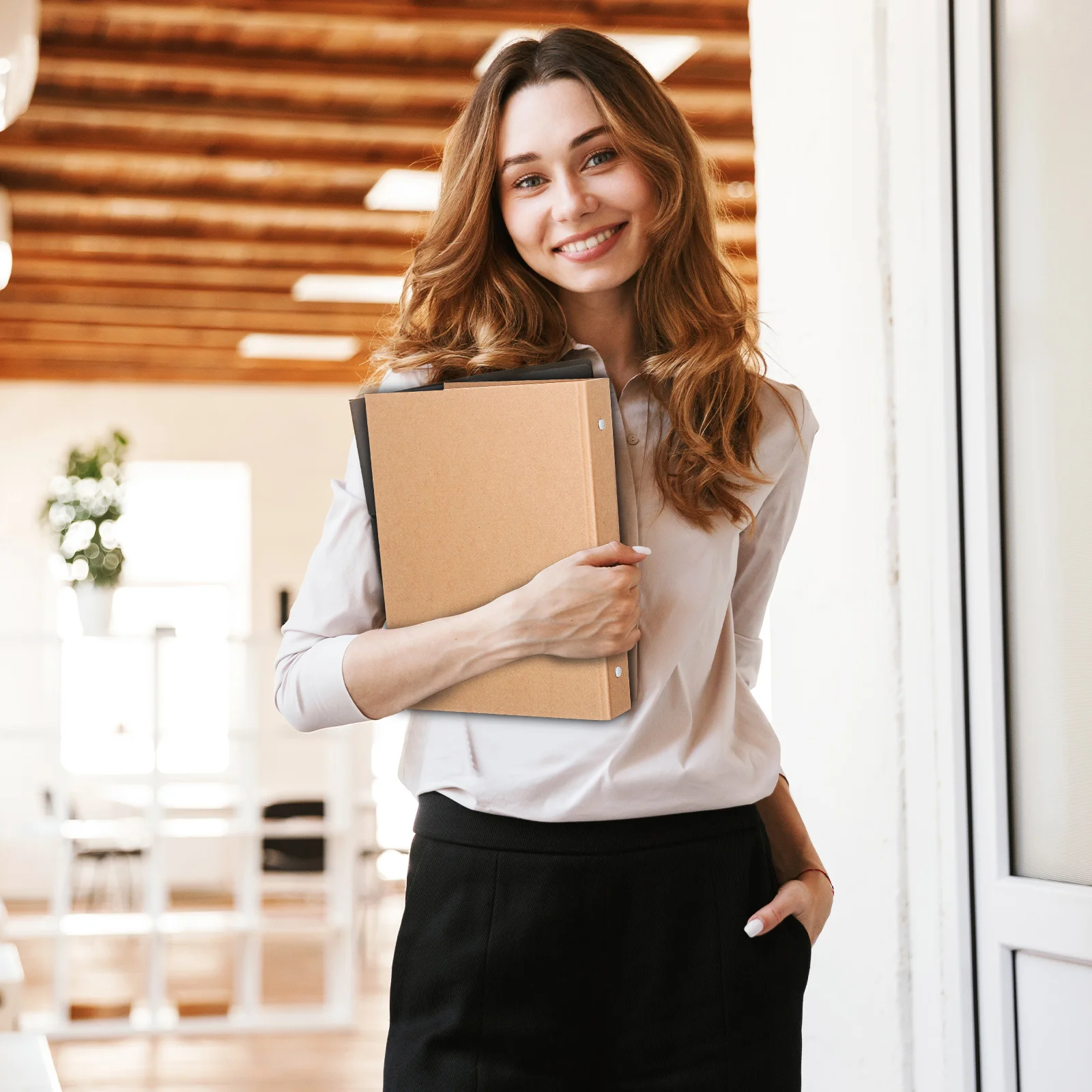 

Обложка для ноутбука с 6 кольцами, крафт-бумага, многоразовый органайзер для ноутбука, защитная крышка для переплета, планировщик A5