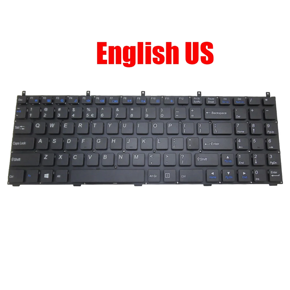 

Laptop Keyboard For Sager NP7110 NP7130 NP7280 NP7282 NP8120 NP9850 B7110 B7130 X7200 X8100 M980NU English US Without Frame New