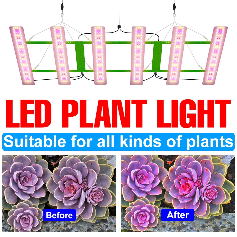

1200W LED Full Spectrum Grow Lights Quantum Board Plants Cultivation Lamp IR UV Greenhouse Tent Tomato Vegetables Fill Lighting