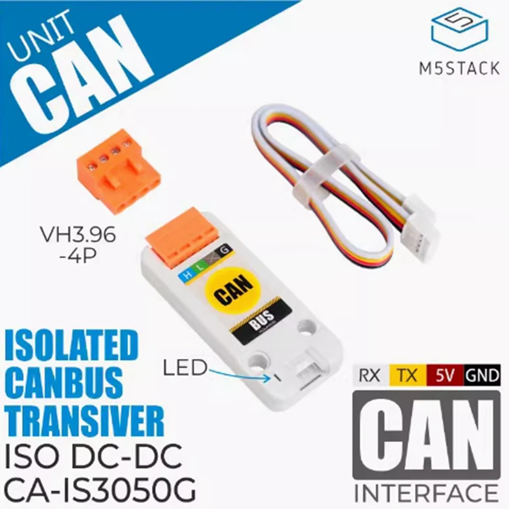 M5Stack CAN 통신 트랜시버 개발 보드 모듈 벨트 CA-IS3050G 아이솔레이터 보호