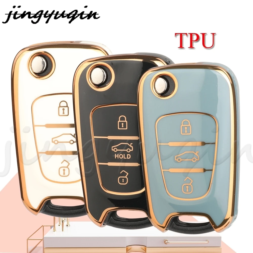 

JYQ TPU Auto Key Shell Case For KIA Sportage Rio 3 Soul Optima Ceed K5 K2 Pride Hyundai i20 i30 ix20 ix25 ix35 Elantra Accent