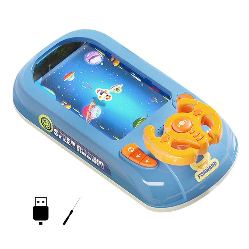 Fahrsimulator-Spielzeug, batteriebetrieben, Radsimulation, Fahrspielzeug, pädagogisches elektrisches Tischspiel, interaktiv für die Vorschule