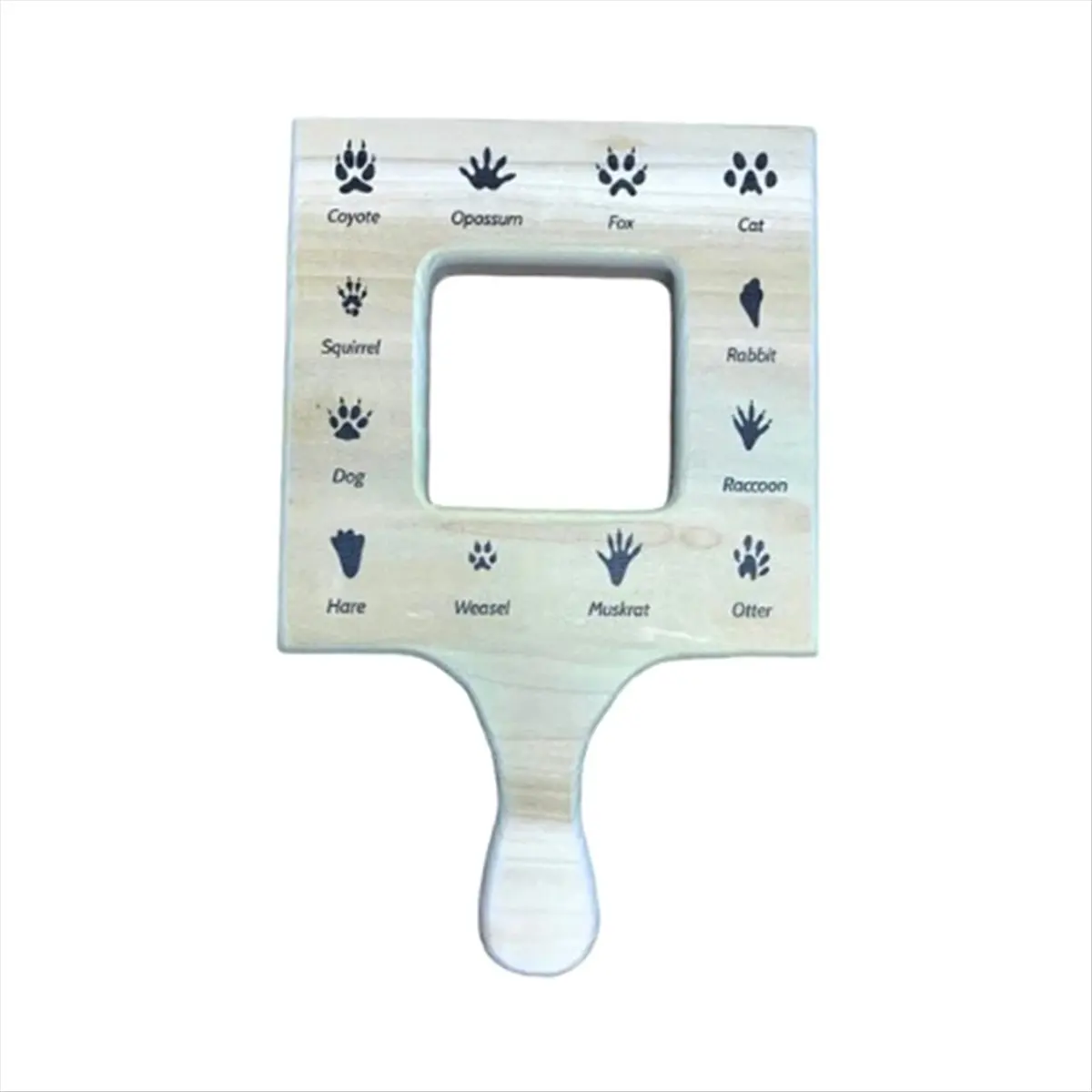A56K Nature Guide Finder Toddler Wooden Handheld Toy Double-Sided Board Outdoor Plant Children-A