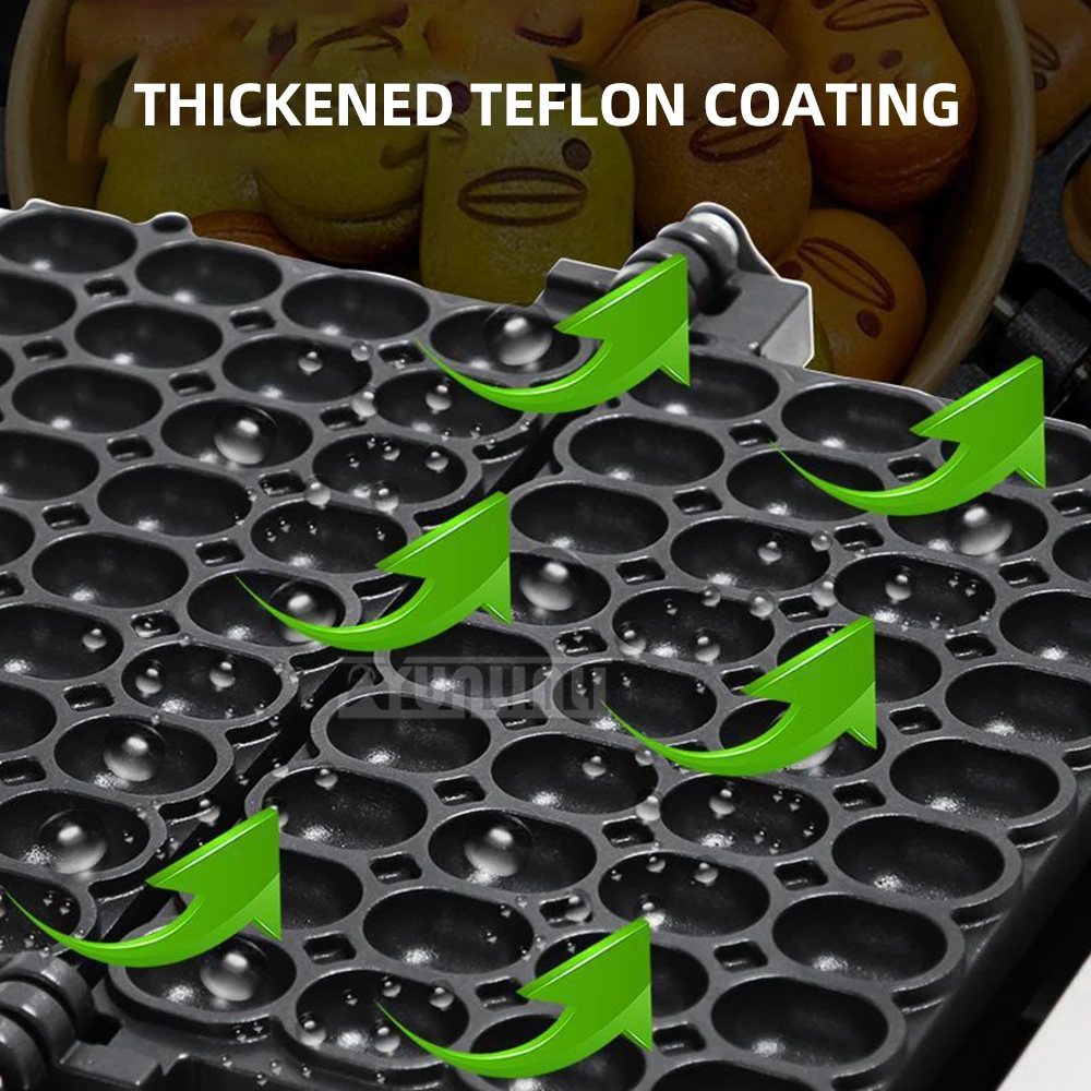 آلة الفطائر الكهربائية التجارية معدات كشك صانع الوافل آلة كعكة كوب الخبز