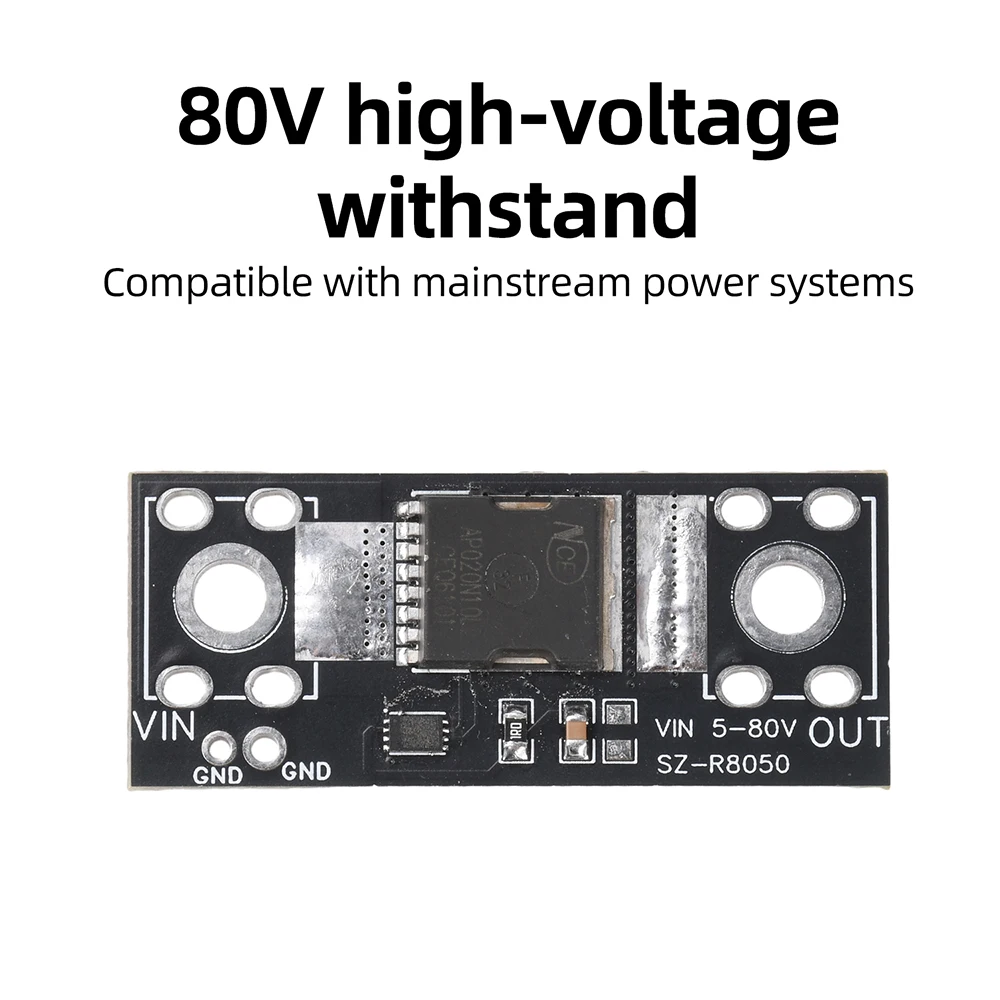 80V 50A High Current Ideal Diode Module Solar Anti-Backflow Charging Reverse Flow Protection Reverse Current Protection