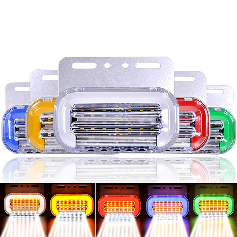 1Pcs Truck Side Light 24v Waterproof Super Bright Led Light Guide Water Side Light