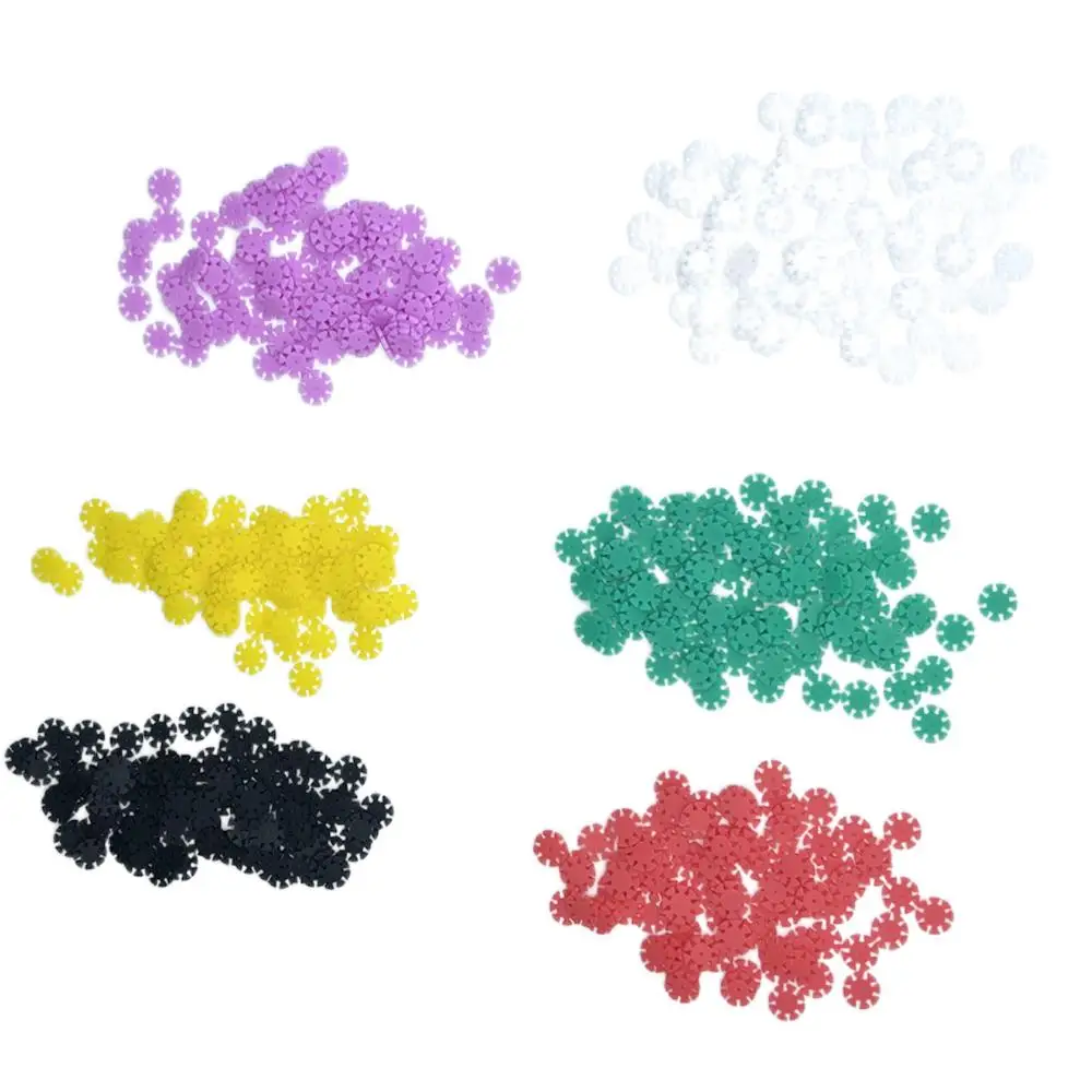 100 PCS/Bag Dental Endo Root Canal File Disinfection Marking Circle Ring Counting Silicone Endodontics Dentistry Stopper