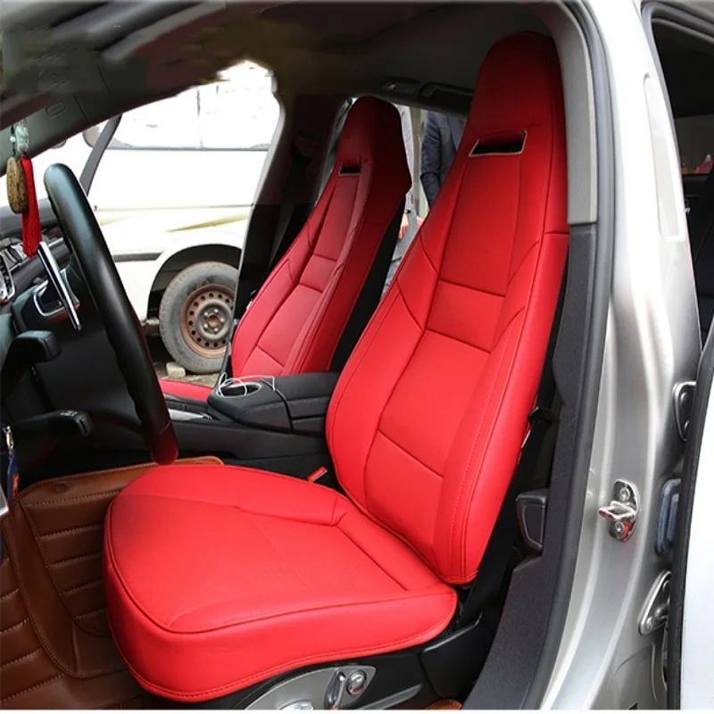 Custom fit voor Macan GTS Autostoelhoezen 2 Zetels Nappa Leer voor Porsche 718 Boxster 911 BMW Z4 Audi TT Jaguar F-Type - afbeelding 2