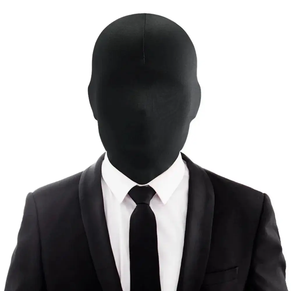 2pcs Hood Cosplay Halloween Costumes Spandex Full Mask Adult Ghost Festival Props Party Carnival Dress Up Accessories Decoration