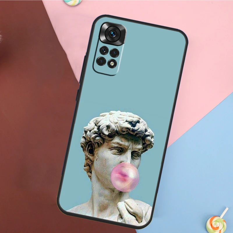 Famous Aesthetic Statue Cover For Xiaomi Redmi Note 14 13 12 9 10 11 Pro 9S 10S 11S 12S Redmi 14C 10C 12C 13C Case