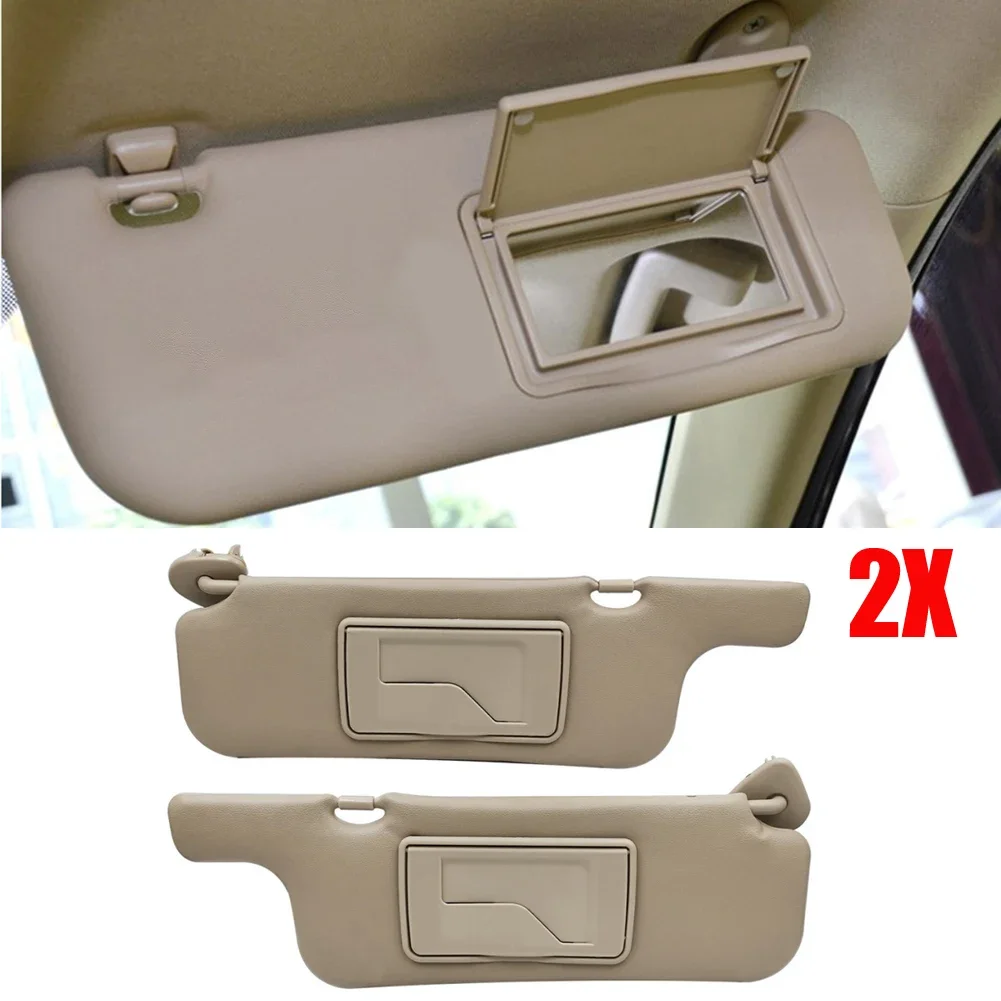 

2 X Car Co-pilot Sun Visor Inner Front Windscreen Makeup Mirror For Toyota For Corolla 2001 2002 2003 2004 2005 2006 2007