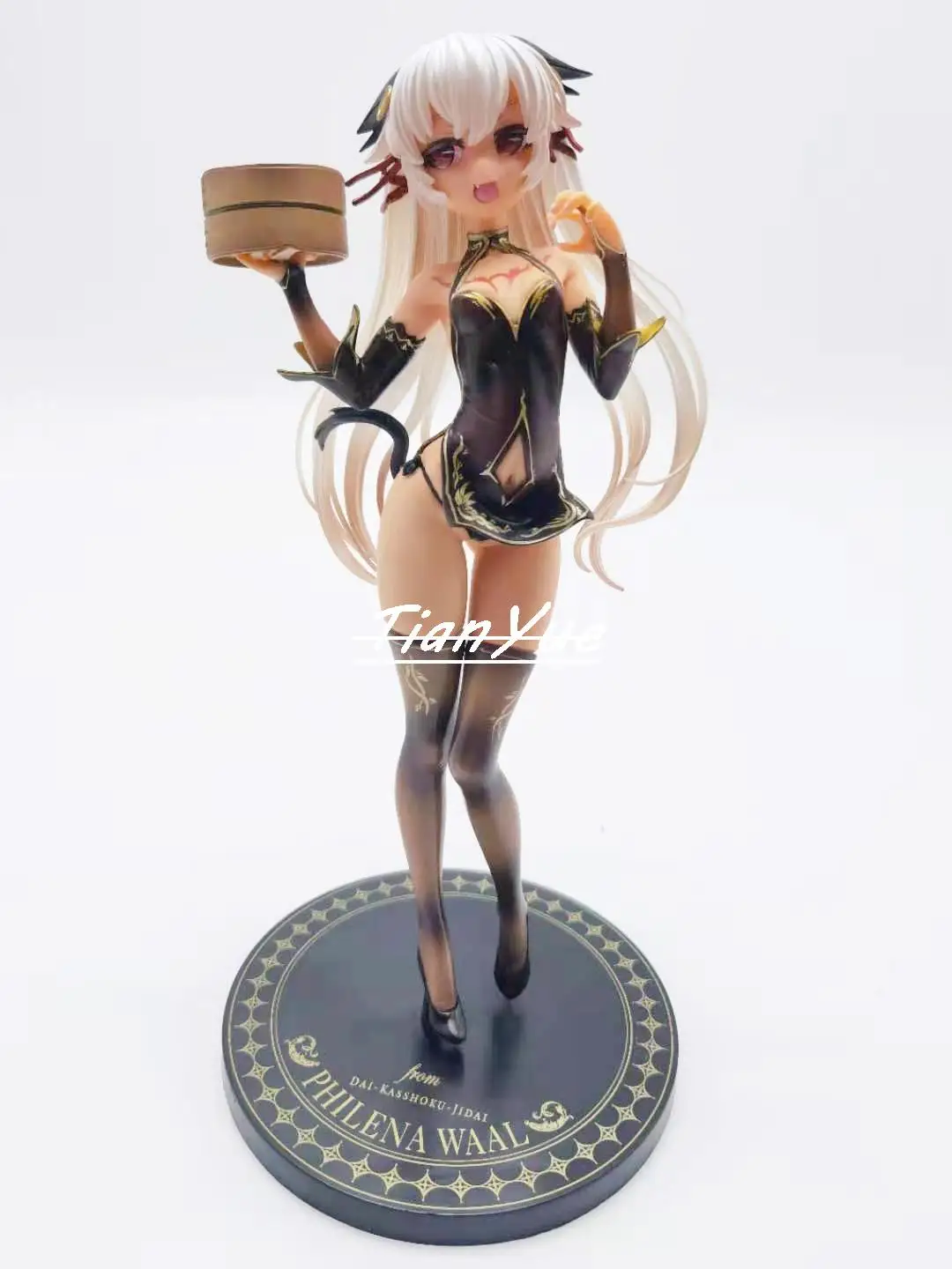 الجمال براون شيونغسام فيلينا وال القط الأذن لطيف الفتيات نموذج لجسم اللعب 25 سنتيمتر