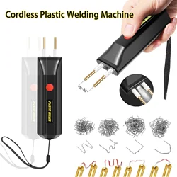 Mini Cordless Plastic Welding Machine 100W Portable Hot Stapler Car Bumpers Repair Soldering Iron Plastic Welder Gun USB charge