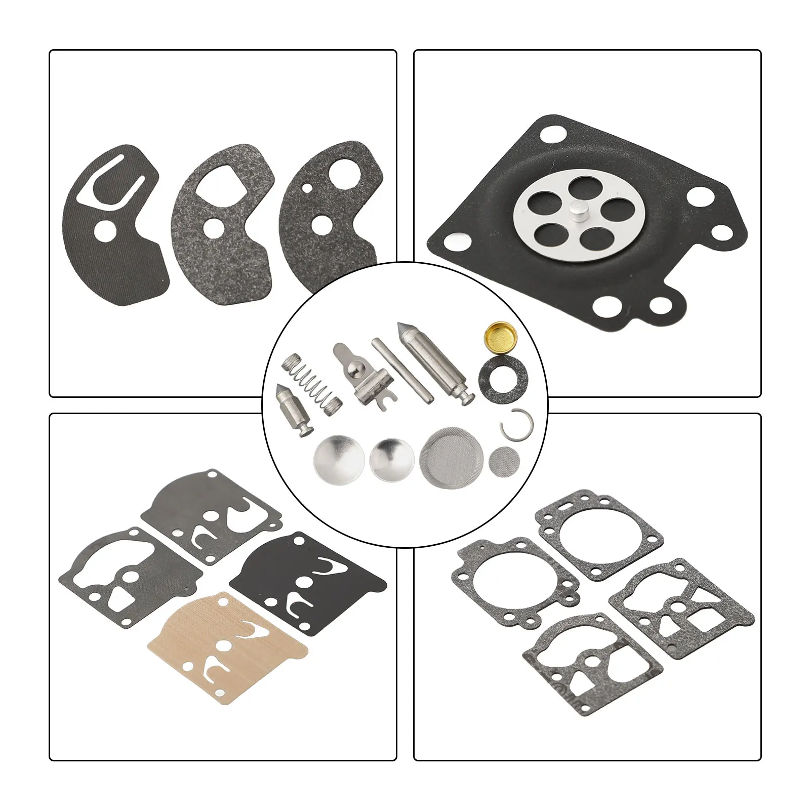 5 Count Carburetor Diaphragm Seal Kit Compatible with For K10-For WaT For Wa D10-For WaT Carburetor Assemblies