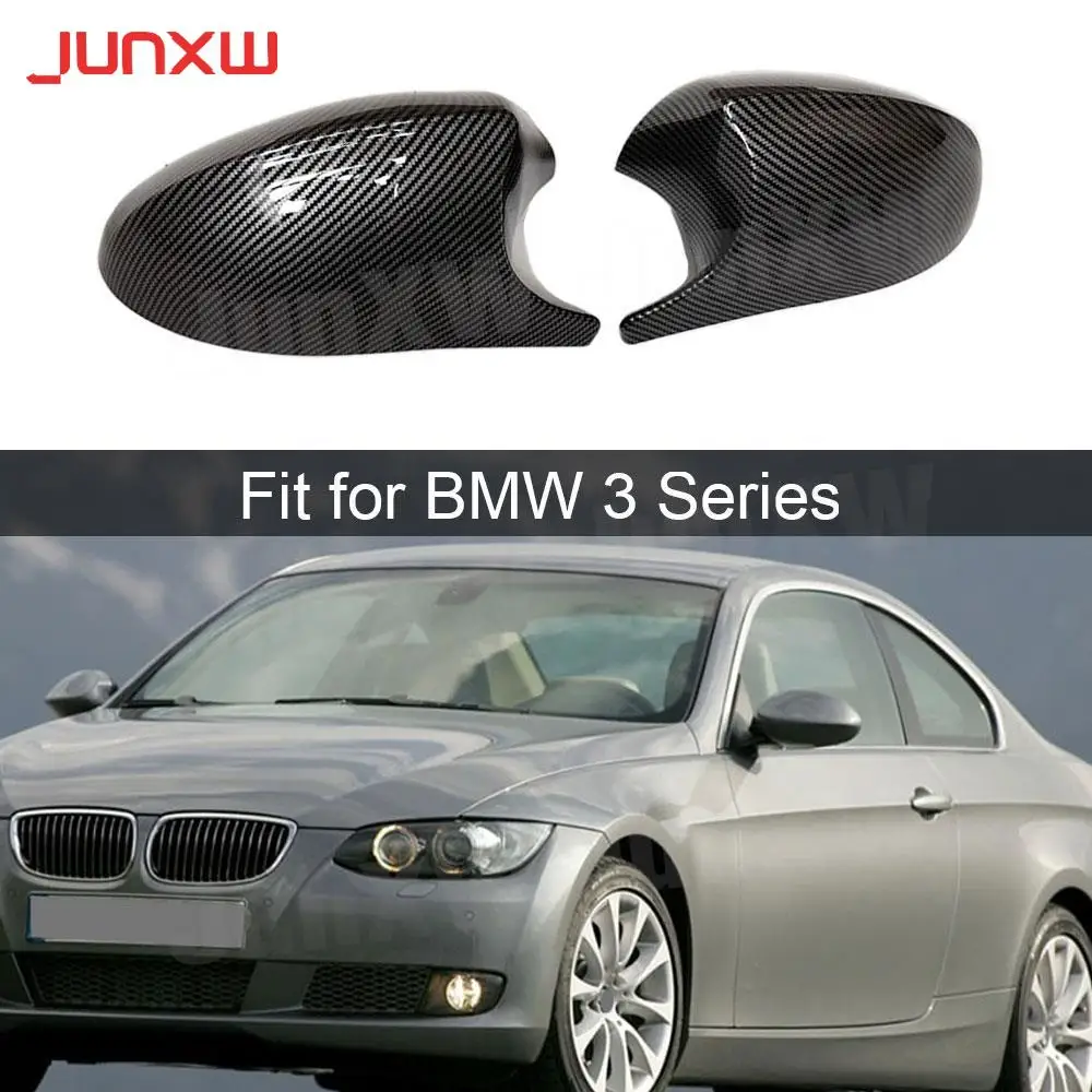 

For BMW 3 Series E90 318i 320i 325i 330i 2005-2007 ABS 2PCS Carbon Fiber Replacement Side Mirror Cover Caps