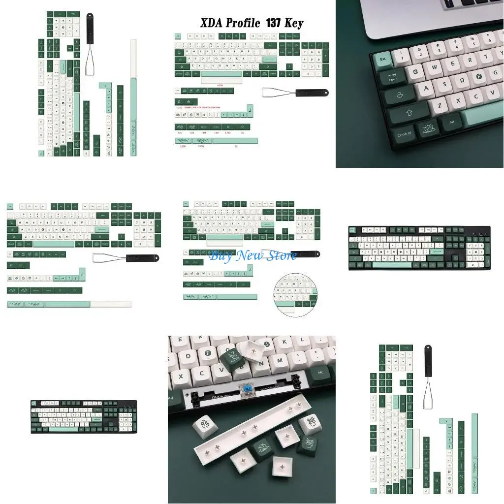 

20ce Garden Keycap PBT XDA Profile Японский клавиш Dyesub для механической клавиатуры