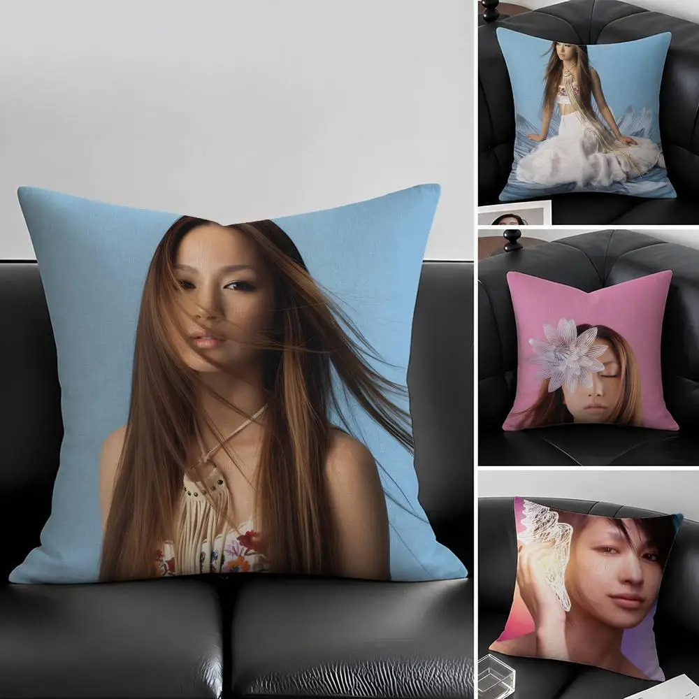 Singer M-Mika N-Nakashima Cushion Cover Natural Linen Pillowcase Set, All-in-One Decor for Sofa, Bedroom & Chair