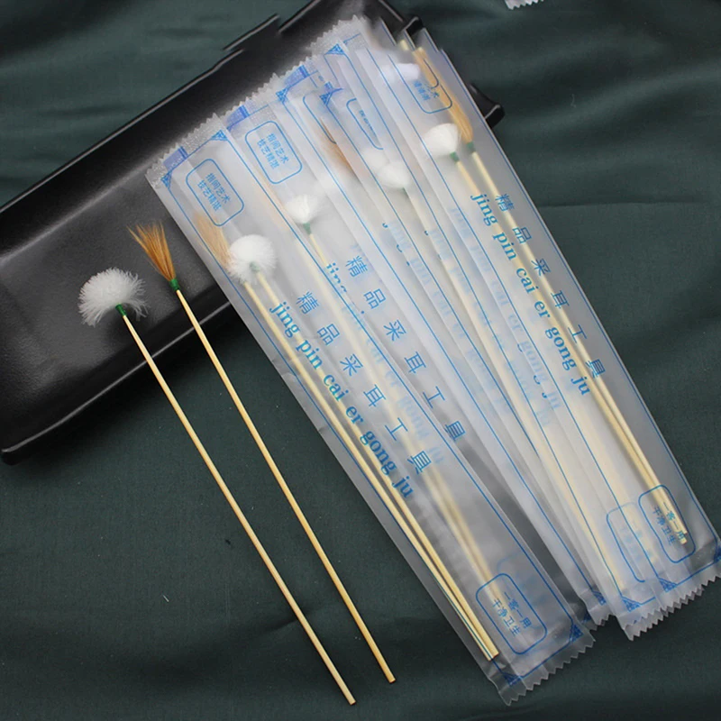 2/3PCS Gęsie pióro do uszu Usuwacz wosku Curette Bambusowy uchwyt dla dorosłych Narzędzia do kopania uszu Łyżka do czyszczenia kij Opieka zdrowotna Środek do czyszczenia uszu
