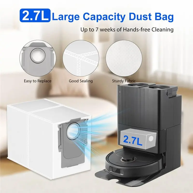 [NEWA66Z!】 For Roborock Replacement Parts Vacuum Cleaner Kit Mop Pads And Dust Bags