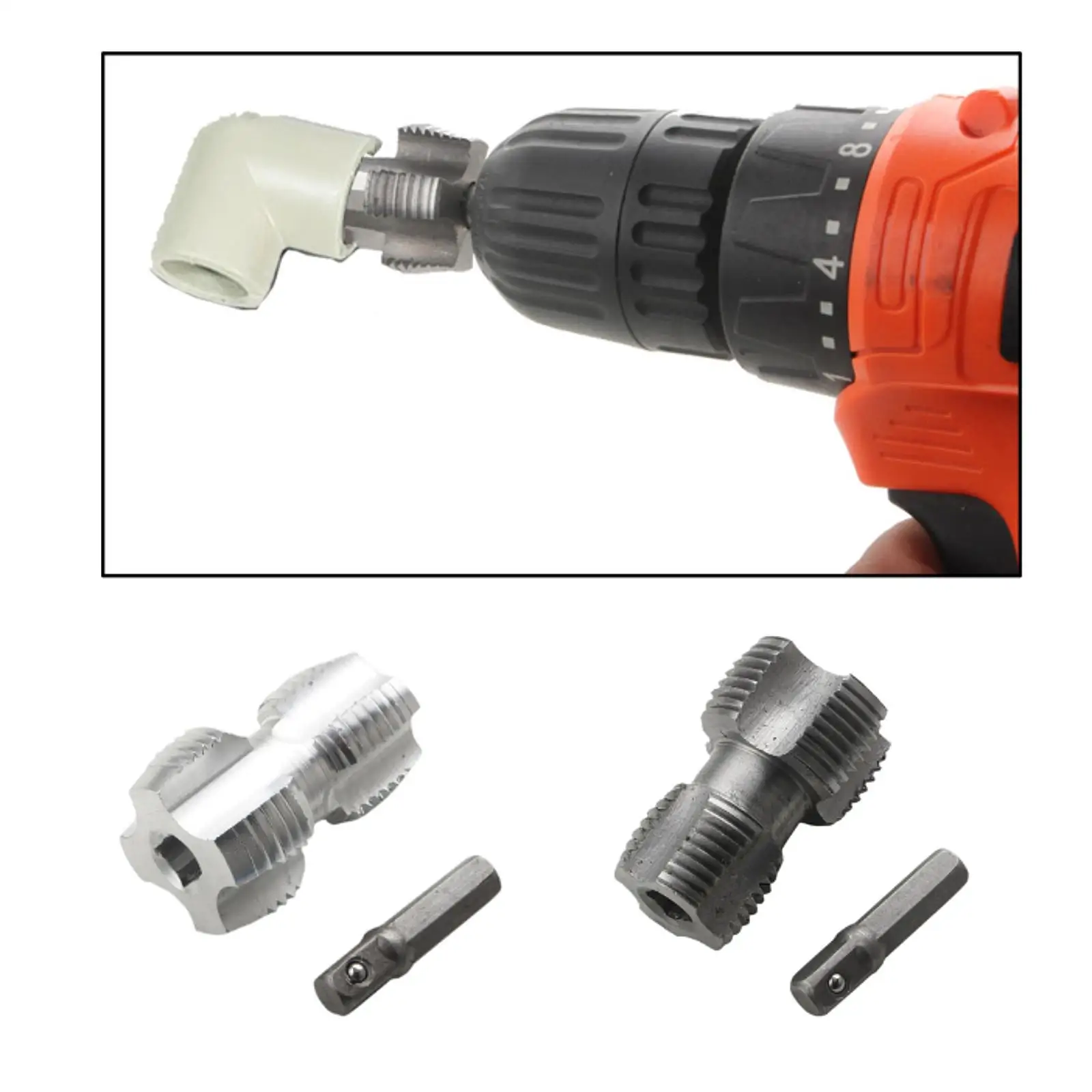 PVC Water Pipe Threader Accessories for Electric Drill Garage Supplies