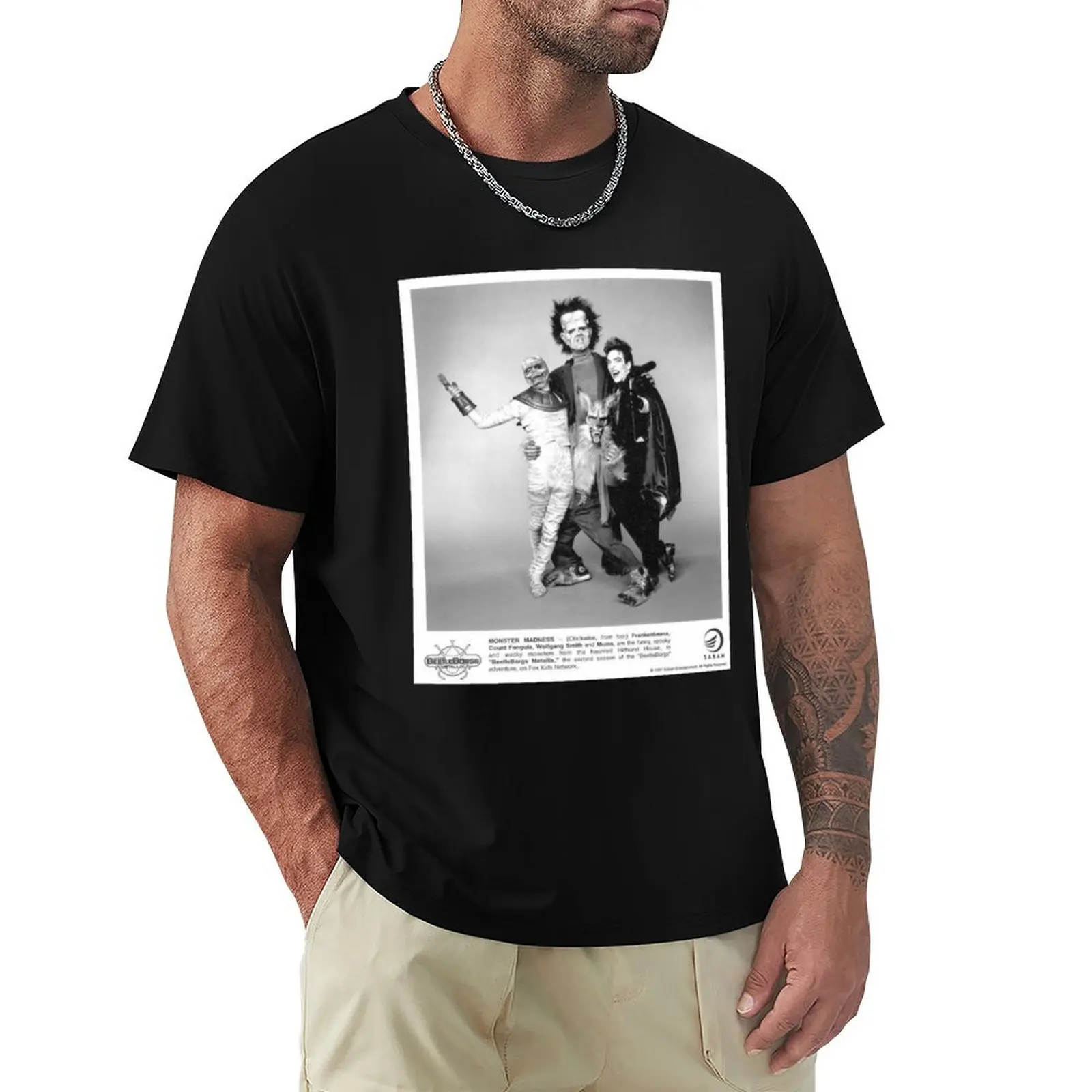 BeetleBorgs - Camiseta Frankinbeans, Count Fangula, Wolfgang y Mums, camiseta de manga corta de talla grande