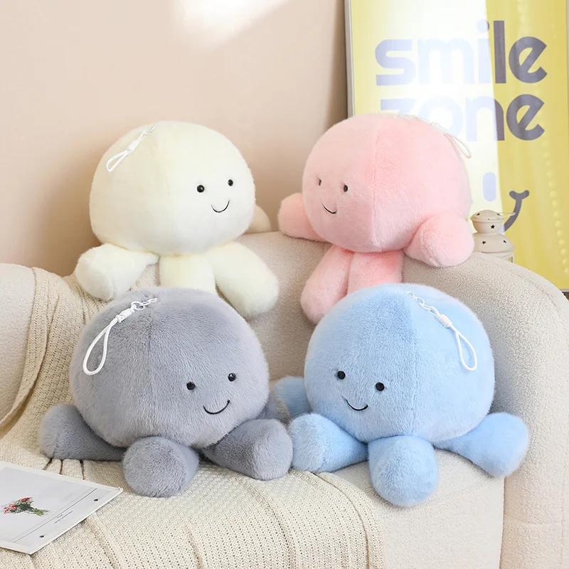 

15/35cm Kawaii Cartoon Jellyfish Octopus Plush Toy Soft Marine Stuffed Doll Keychain Pillow Decor Kids Boys Girls Birthday Gift