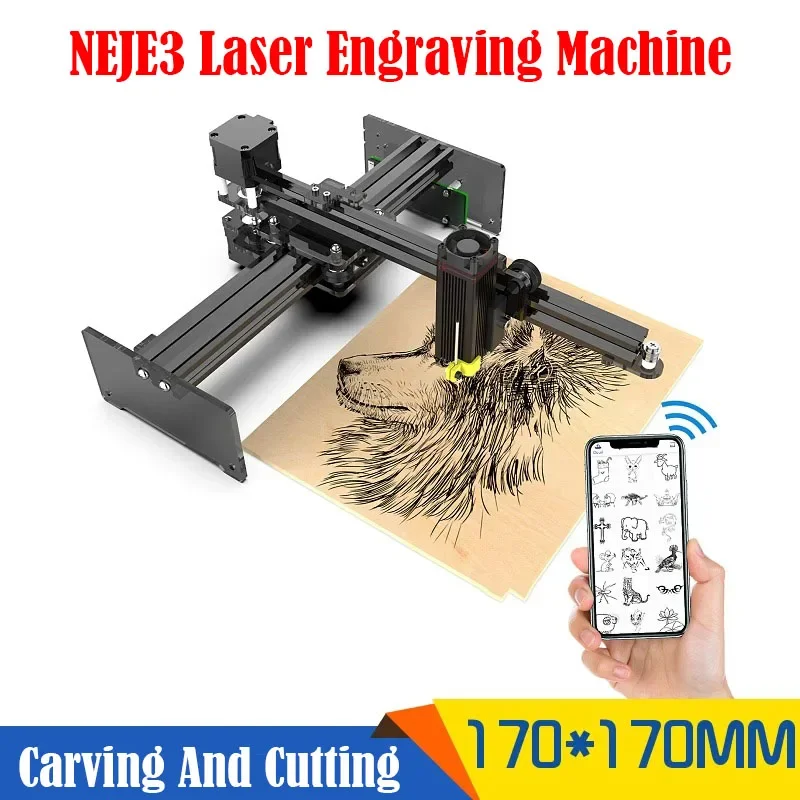 

NEJE Small Laser Engraving Machine High Powe Marking Machine Portable DIY Coding Stainless Steel Metal Engraving Machine