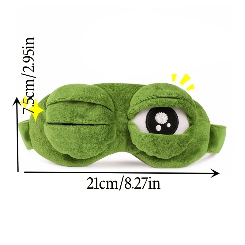 1 frog sleeping glasses, goggles, lunch break sunshade sleep facial mask travel necessities