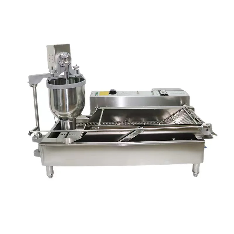 Fully Automatic Donut Maker Commercial Stainless Steel Intelligent Frying Machine Auto Turning Donut Fryer