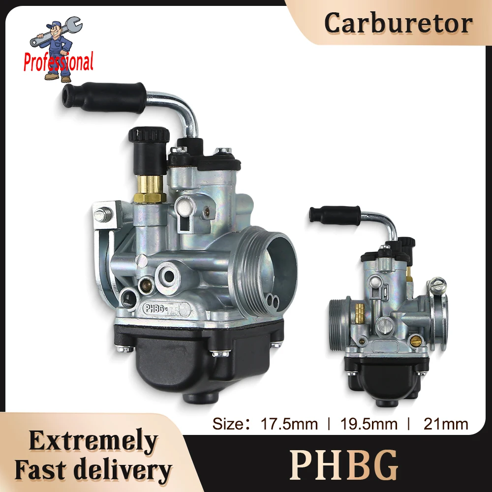 

Motorycycle Carburetor For Dellorto PHBG 17.5mm 19.5mm 21mm 2-4 Stroke 50CC 70CC 90CC Engine Scooter Moped Racing Carb