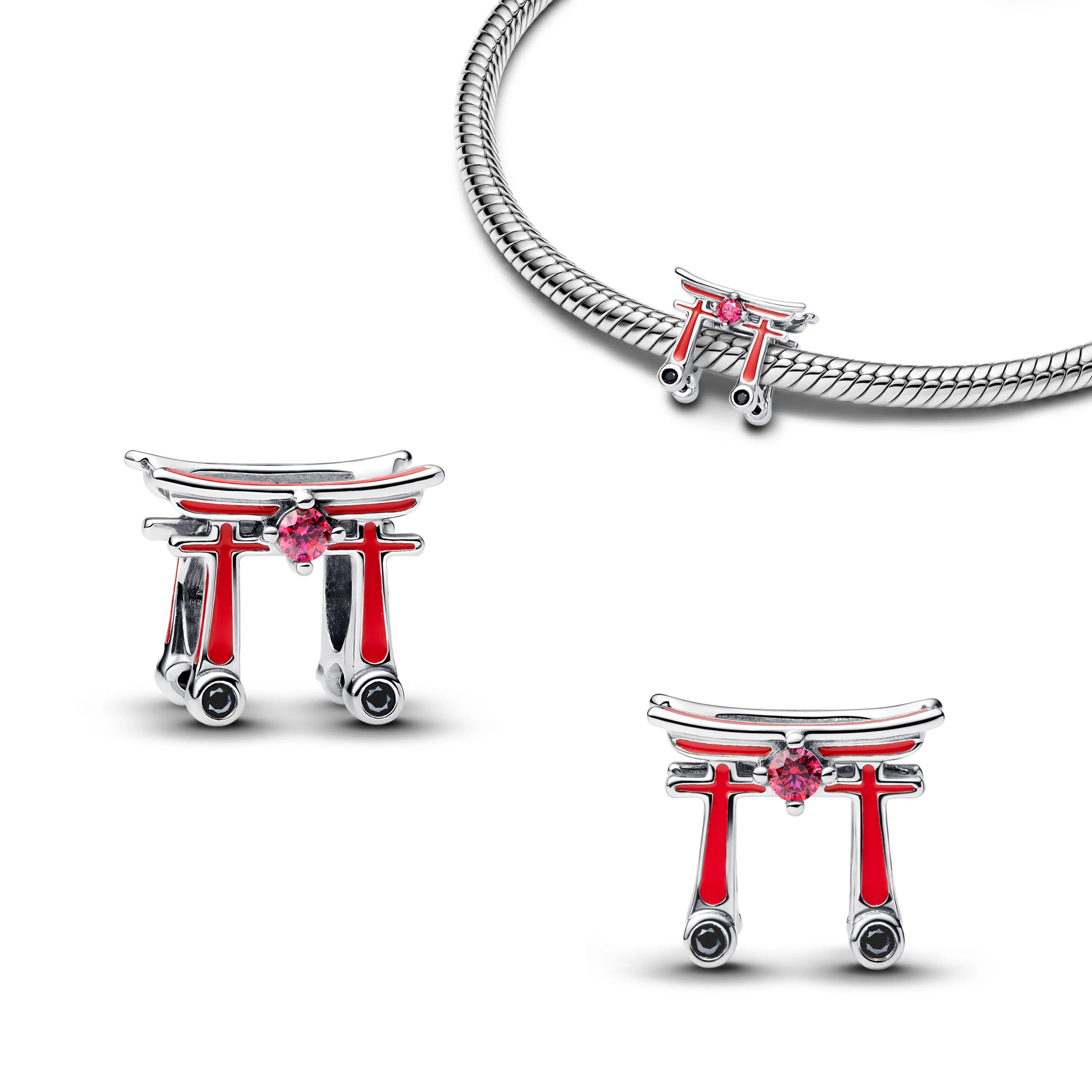 سحر الخرز 925 فضة العناصر الصينية سلسلة الباندا العملاق إله الثروة بوذا قلادة للمرأة صنع المجوهرات #6