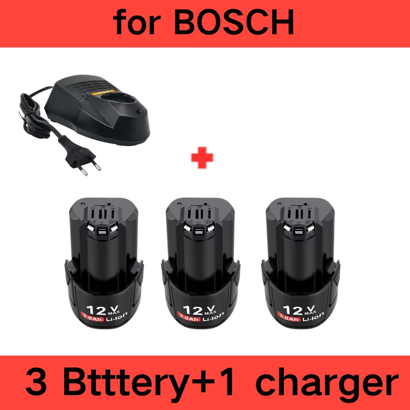 

Праздничная рождественская аккумуляторная батарея 3000 мАч 12В для Bosch BAT411 BAT412A BAT413A D-70745GOP 2607336014 PS20-2