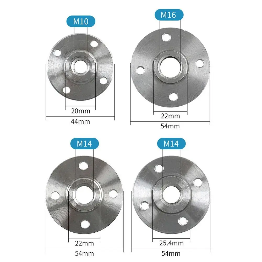 M10/M14/M16 Angle Grinder Flange Plate Round Plate Metal Grinder Disc Backing Plate Cutting Disc Mounting Disc Positioning