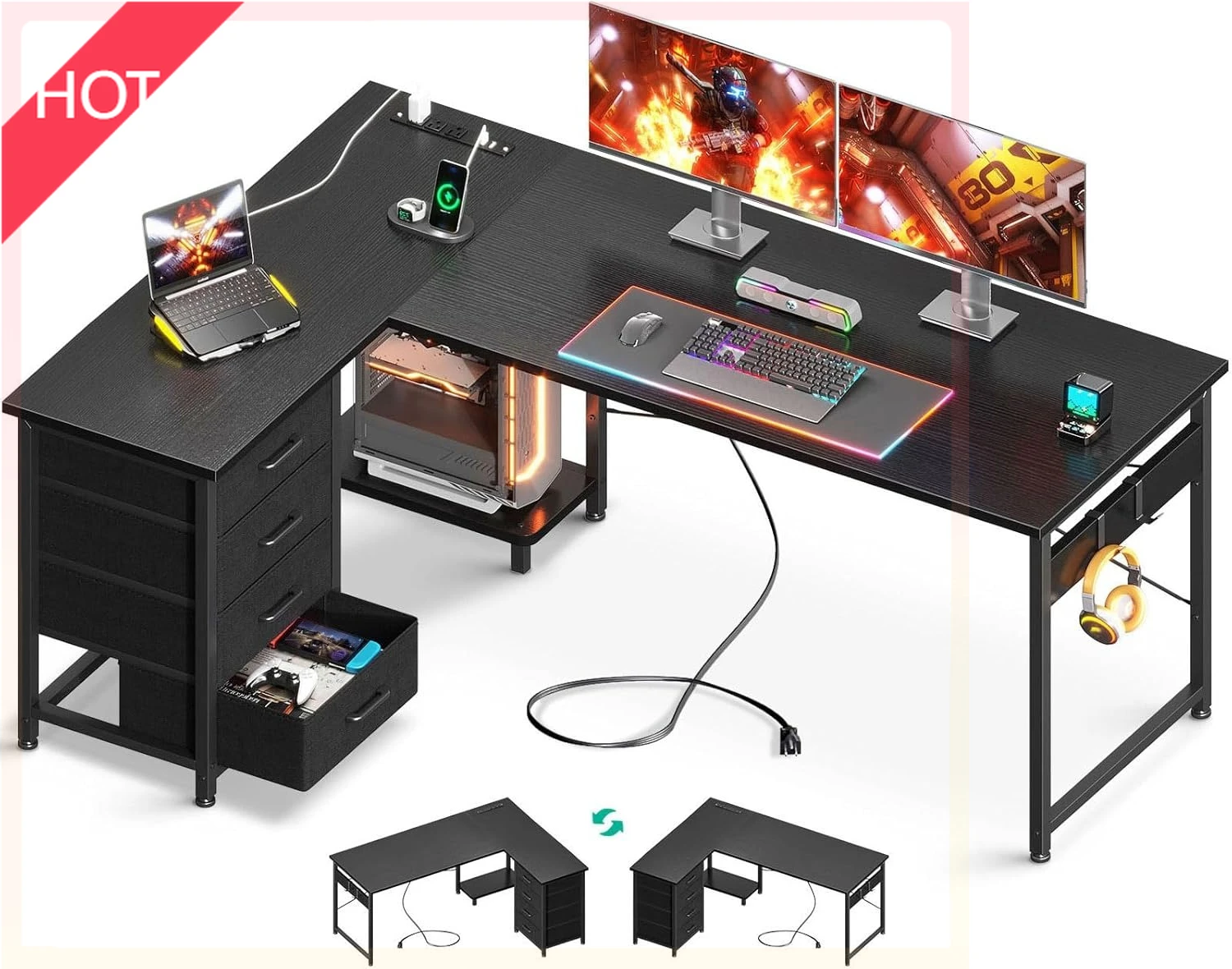 Ddu L Shaped Gaming… - image