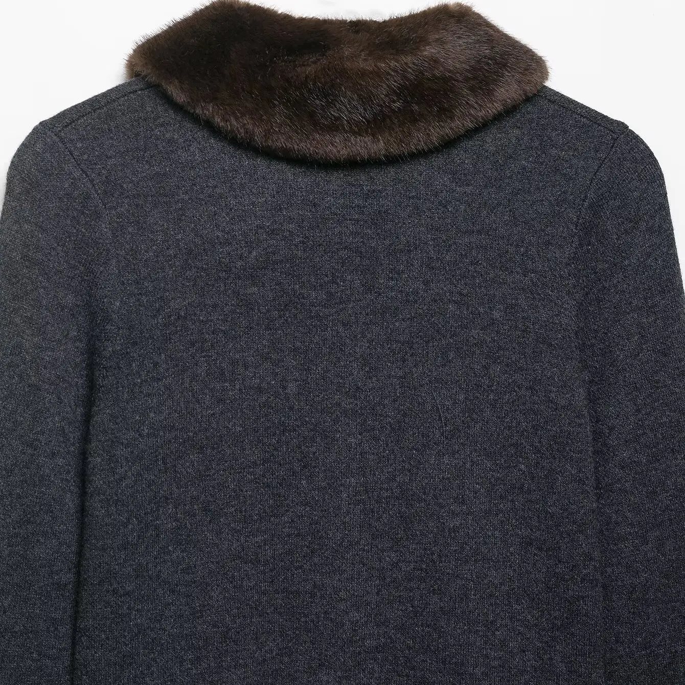 

Topenomi вязаный кардиган из искусственного меха в стиле пэчворк с лацканами, женский осенне-зимний облегающий свитер с длинными рукавами, пальто, винтажные простые топы Y2k