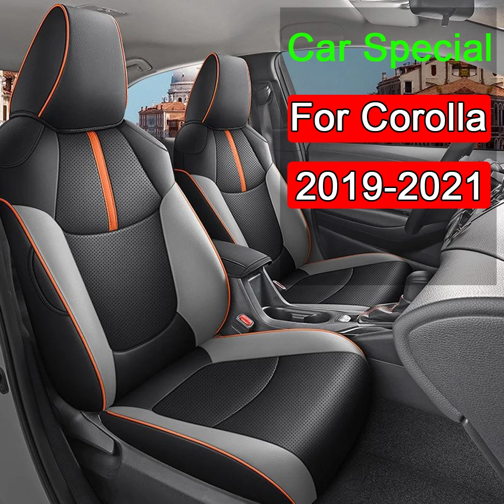 

Чехлы на автомобильные сиденья под заказ для Toyota Corolla 2019 2020 2021, водонепроницаемая Кожаная подушка, защитный чехол на сиденье, аксессуары для интерьера