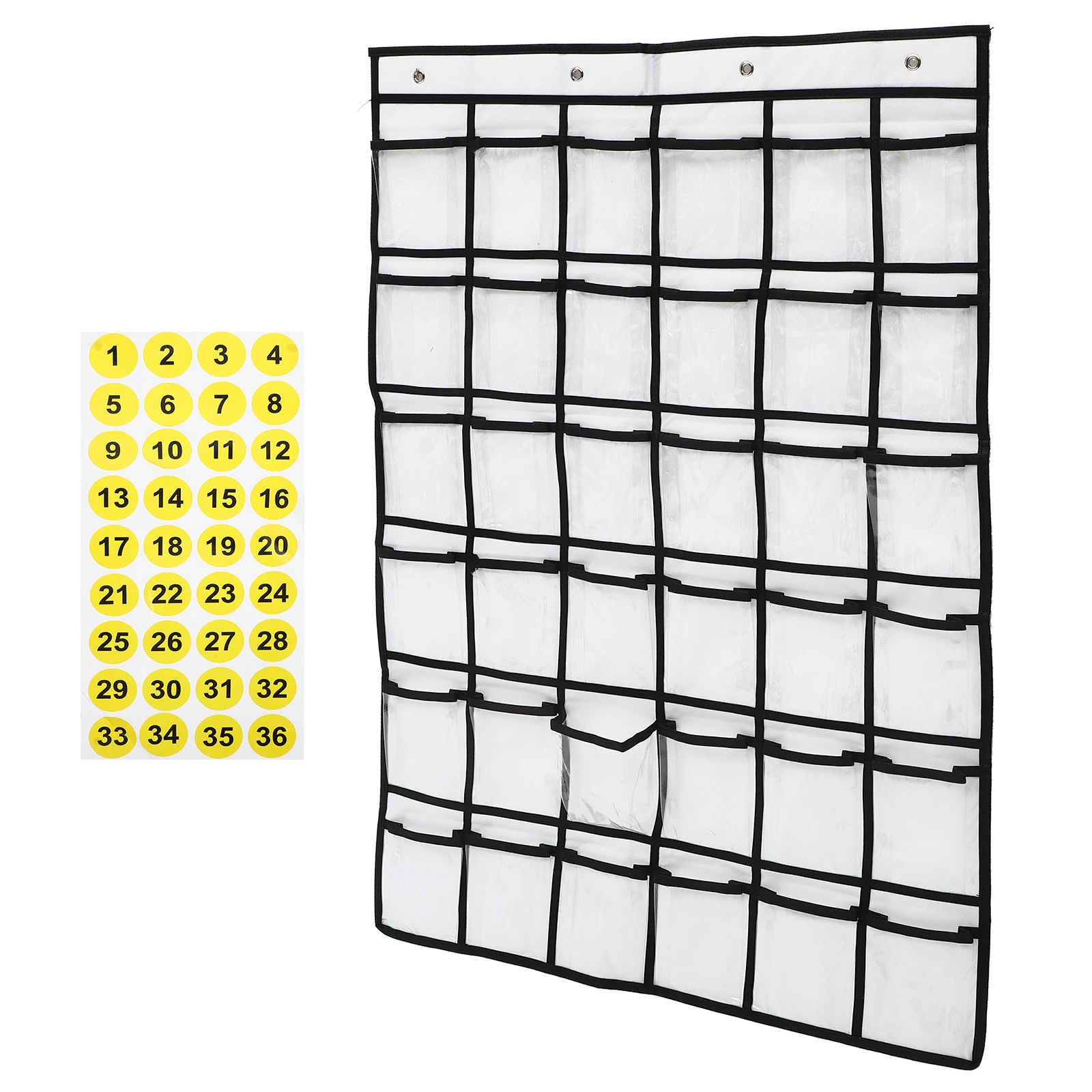 

Hanging Cell Phone Storage Bag Organizer Classroom Essentials Non Woven Fabric Door Mount Pockets For School Office Workshop