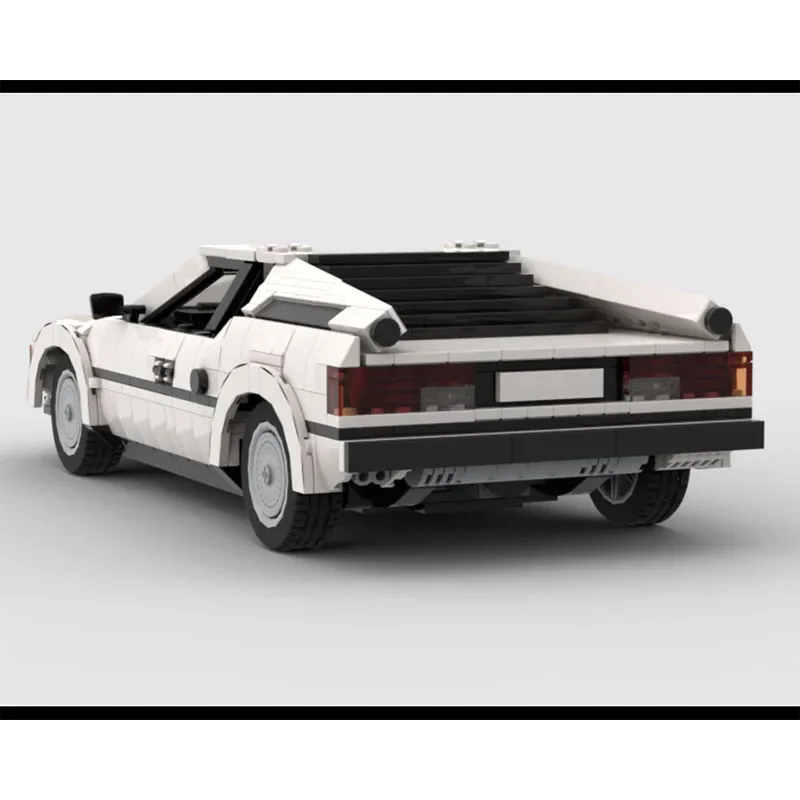 MOC-223698 الأبيض الجديد سباق السيارات الخارقة بنة نموذج 1524 PartsMOC الإبداعية الصبي الاطفال عيد ميلاد بناء الالعاب العملاقة هدية