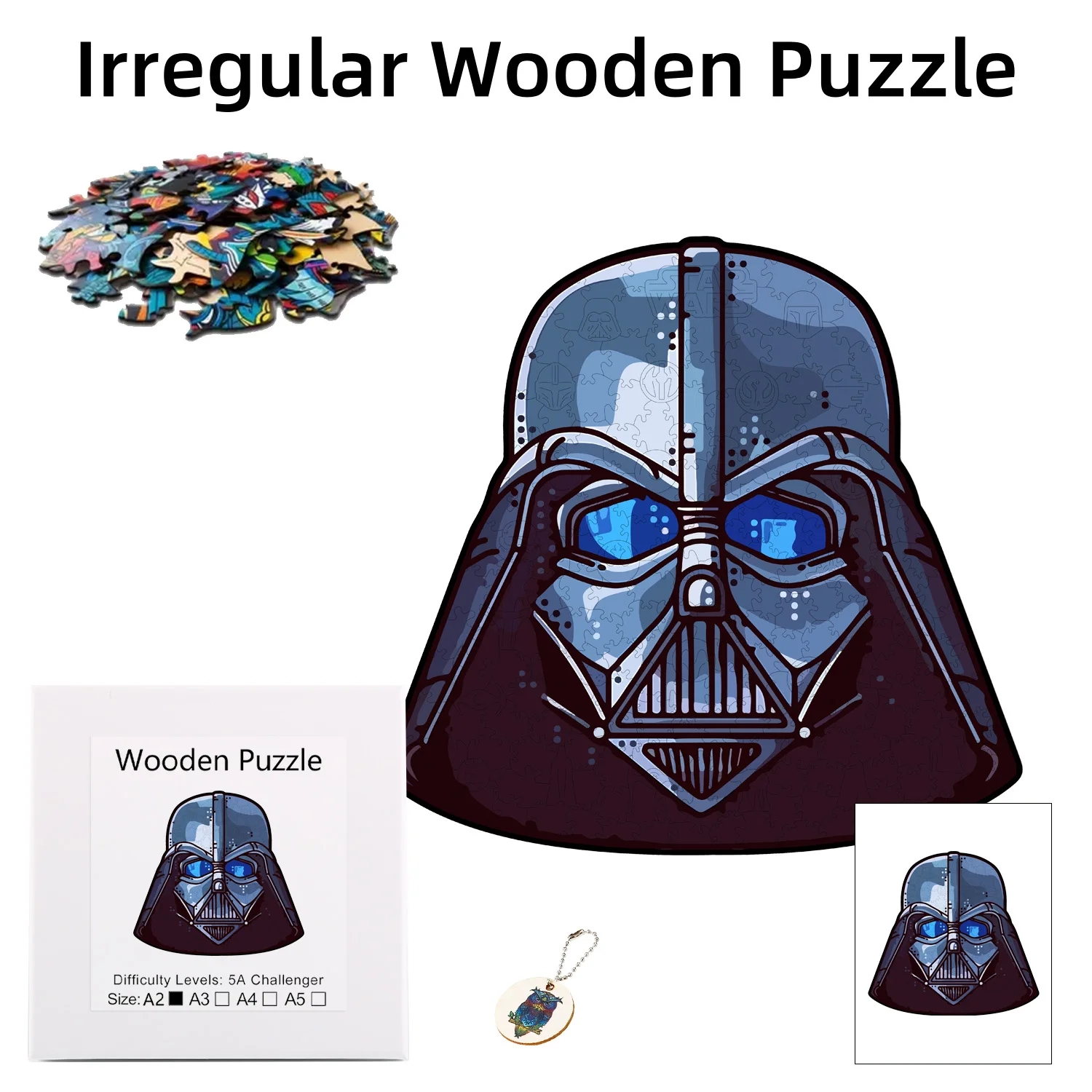 

Disney Alien Manloda Helmet Jigsaw Wooden Puzzle Is The Best Christmas Gift For Children Family And Friends