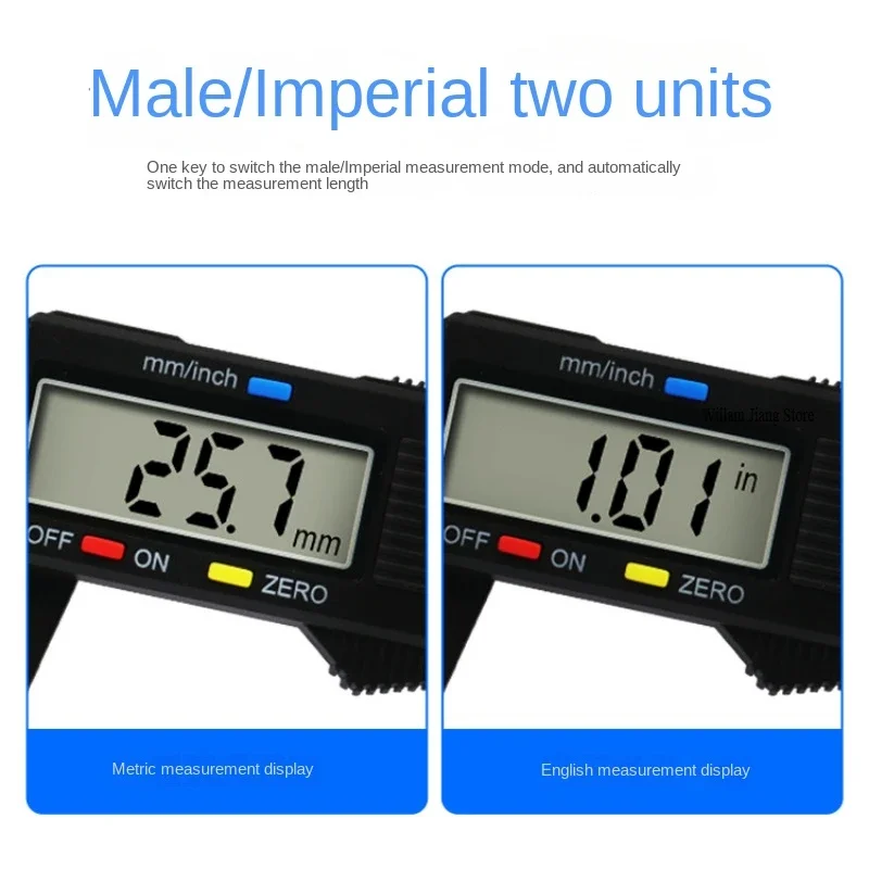 Imagem -02 - Paquímetro Vernier Digital Caliper Ferramenta Calibrador Pied a Coulisse Ferramenta de Inspeção Trabalho Medição Instrumento Análise