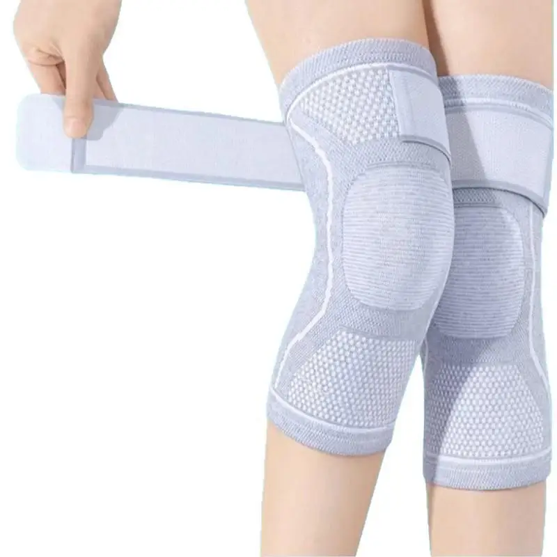 Compression Knee Brace Breathable Comfortable Adjustable Straps for Joint Pain Relief Gym Training Volleyball Sports