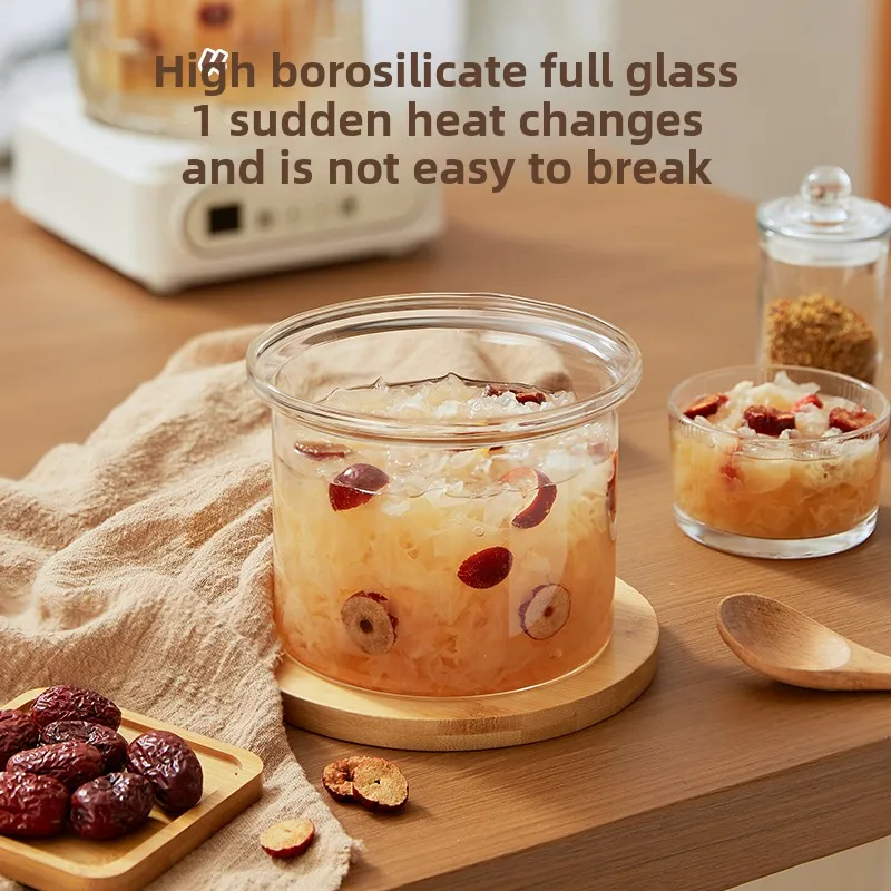 220 В 1,8 л стеклянная кастрюля, мультиварка для детского питания с автоматическим разделением воды, функцией тушения и сохранением питания