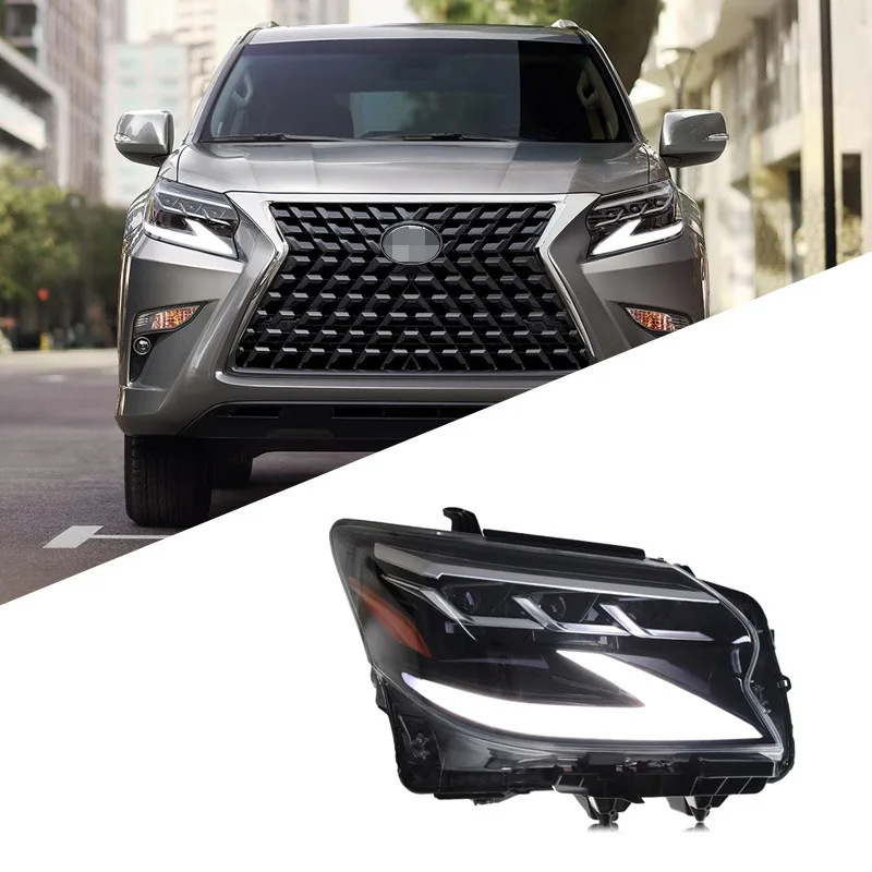 

Подходит для Lexus GX400 в сборе фар Lexus GX460, модифицированный светодиодный дневный ходовой свет, стример, указатель поворота