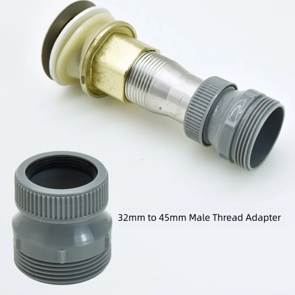 

Washbasin Bathroom Cabinet Drain Adapter Gray 32 To 45mm Adapter Drainage Pipe Connector Bathroom Kitchen Sink Accessories