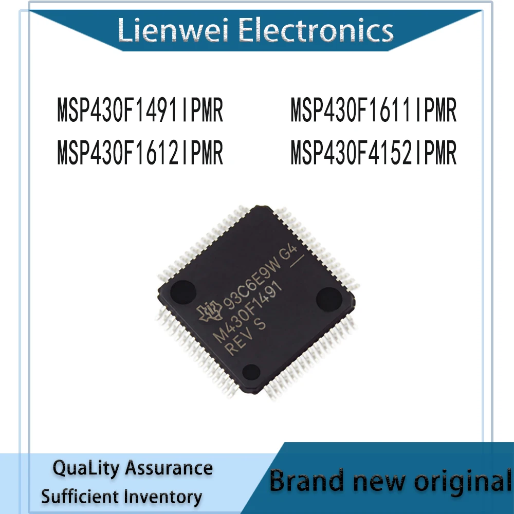 

MSP430F1491IPMR MSP430F1611IPMR MSP430F1612IPMR MSP430F4152IPMR M430F1491 M430F1611 M430F1612 M430F4152 IC Chipset LQFP-64