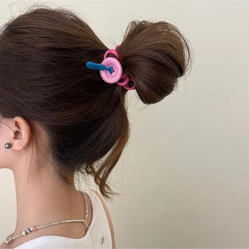 لطيف زر سلك الهاتف رباط شعر عقال أنثى جديد الشعر التعادل الجلود الفرقة مرونة عالية دائم