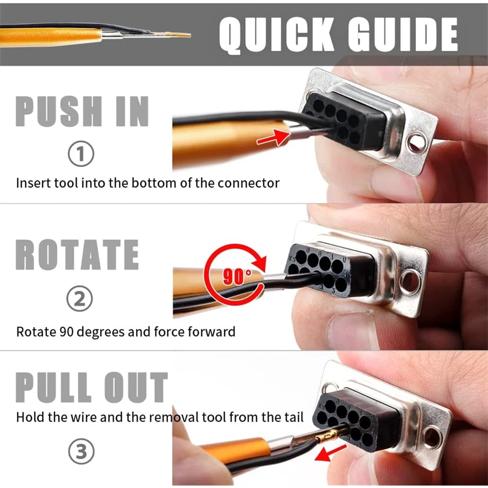 AAAF DRK-D SUB Pins Insertion Extraction Tool D SUB Connector Pins Removal Tool For TE/AMP/Harting