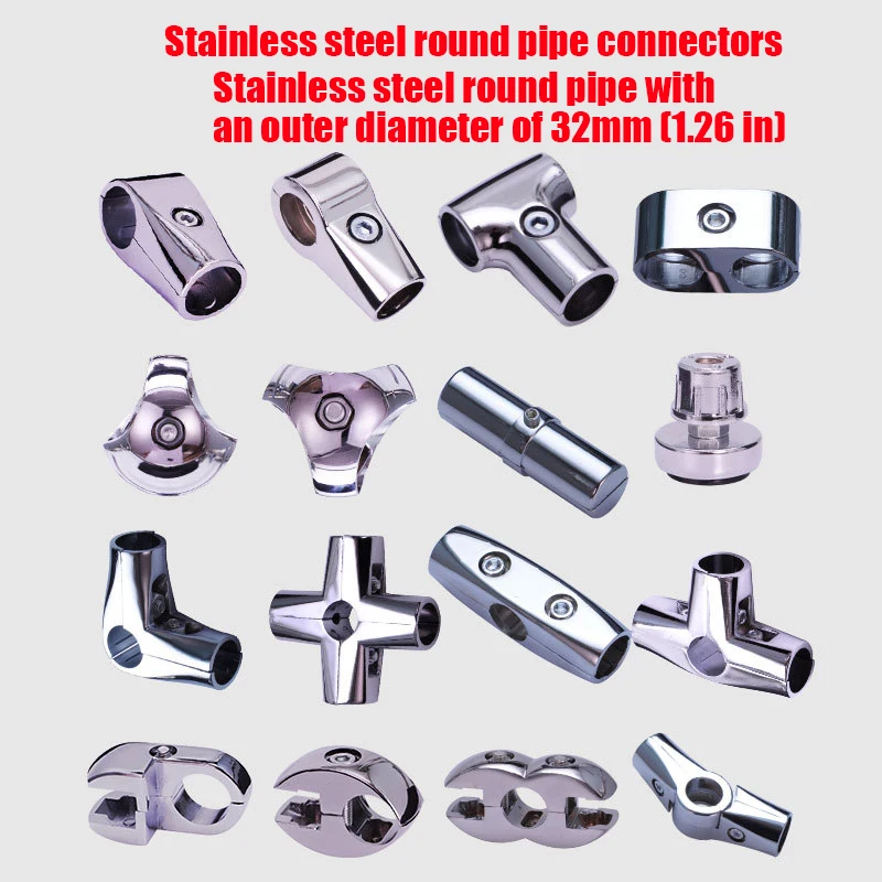 

Aluminum alloy is used for 32MM(1.26in) stainless steel pipe joint fasteners, which are used for scaffolding and fence shed conn
